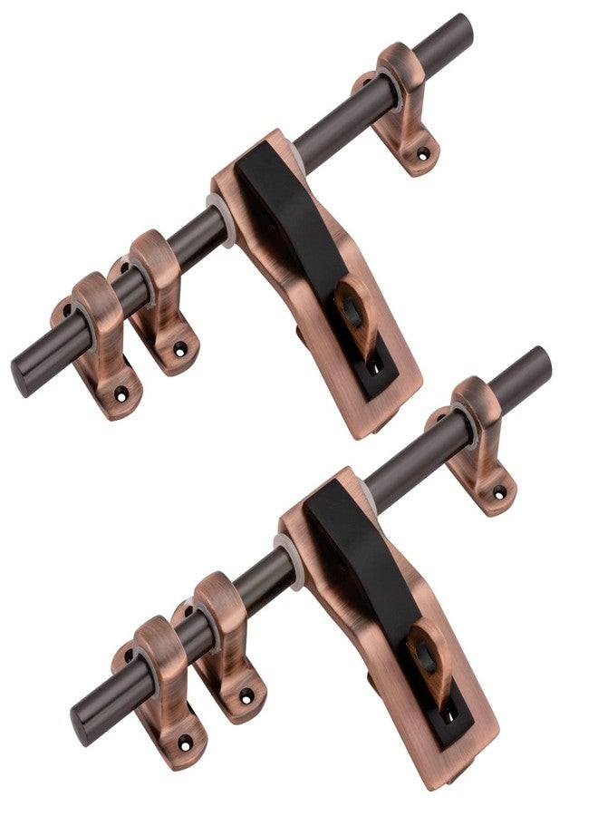 Atom Set of 2 Zinc Aldrop | 12 Inch Fancy Aldrop for Door Fittings Kit, Door Accessories | Copper Antique Finish (WZA006) - Image 1